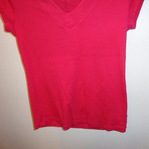 JOE Fresh Women's V-Neck Pink Top Size Large - Picture 4 of 9